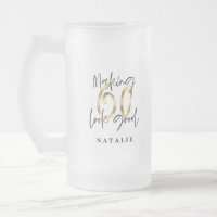 Fazer 60, bom aniversário em ouro