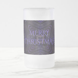 Caneca De Cerveja Vidro Jateado Feliz Natal Design