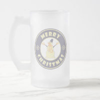 Feliz Natal Feliz Snowman famoso estilo de café