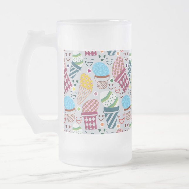 Caneca De Cerveja Vidro Jateado Felz pascoa (Esquerda)