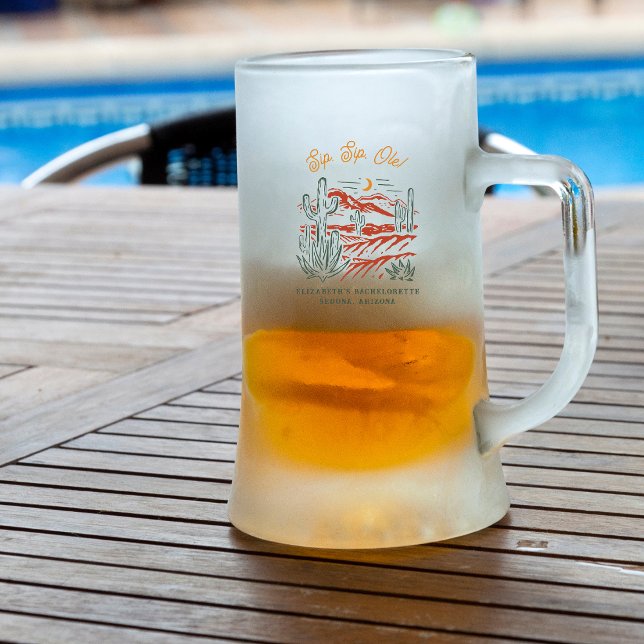 Caneca De Cerveja Vidro Jateado Festa de Fim de Semana da Bachelorette Personaliza (Criador carregado)