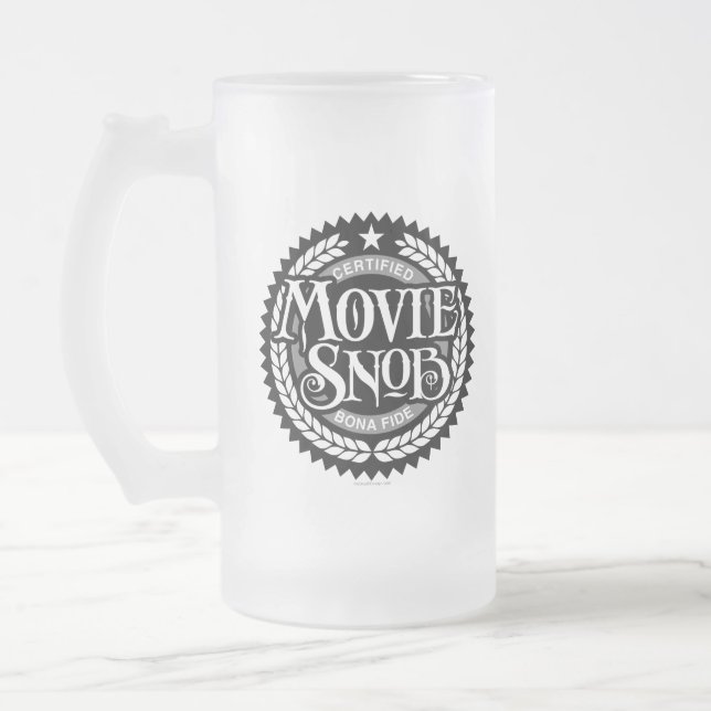 Caneca De Cerveja Vidro Jateado Filme Snob - amante de filmes engraçados (Esquerda)