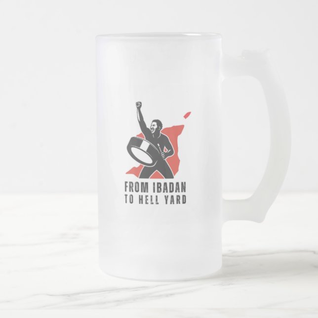 Caneca De Cerveja Vidro Jateado FITHY 16oz Victory (left-handed) (Direita)