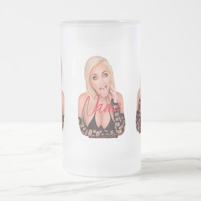 Caneca De Cerveja Vidro Jateado Flirty loira Thunder_Cove (Centro)