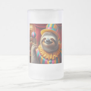 Caneca De Cerveja Vidro Jateado Flor de Lama