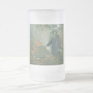 Caneca De Cerveja Vidro Jateado Floresta Ainda Cachaçaria Licor Relâmpago Branco