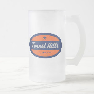 Caneca De Cerveja Vidro Jateado Forest Hills