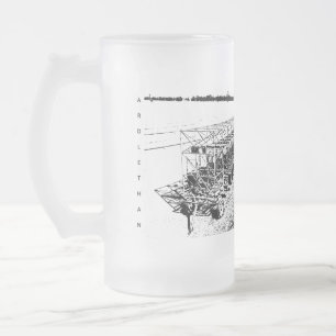 Caneca De Cerveja Vidro Jateado Fosco, 473 ml