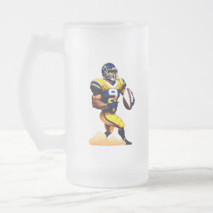 Caneca De Cerveja Vidro Jateado Fosco Americano Glass Mug