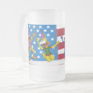 Caneca De Cerveja Vidro Jateado Fosco Beer Mug