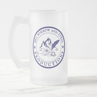 Caneca De Cerveja Vidro Jateado Fosco Beer Mug BBSProduções