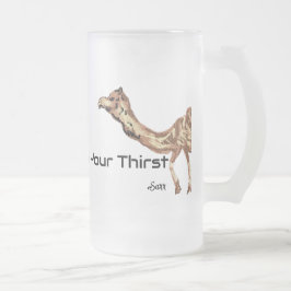 Caneca De Cerveja Vidro Jateado Fosco Beer Mug: Desligue sua sede