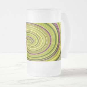 Caneca De Cerveja Vidro Jateado Fosco de Abstrato de Beautyberry americana Mug