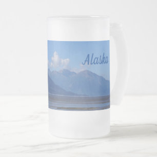 Caneca De Cerveja Vidro Jateado Fosco de beleza do Alaska Beer Mug