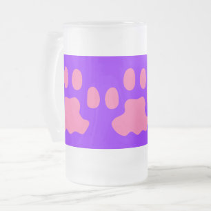 Caneca De Cerveja Vidro Jateado Fosco de pinças e pinças de vidro Fosco de 16 oz
