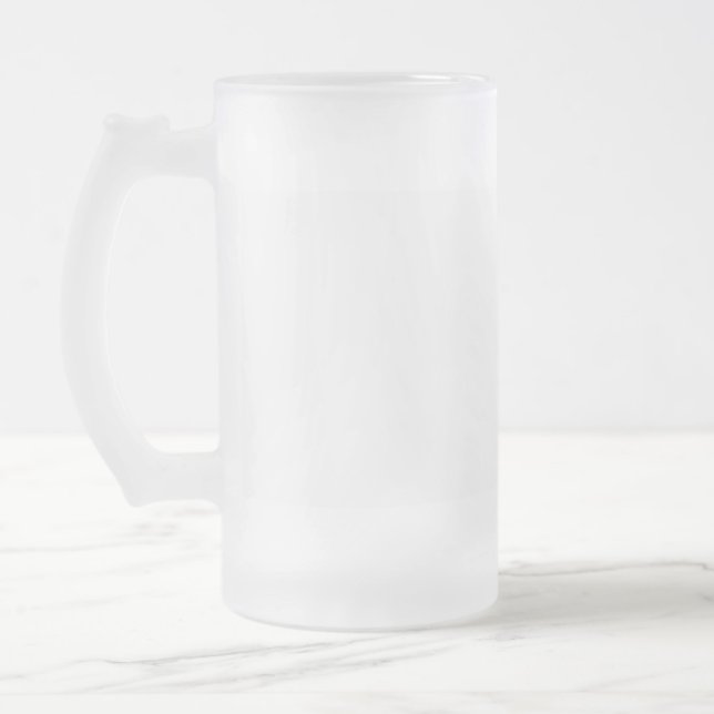 Caneca De Cerveja Vidro Jateado Fosco de vidro, 16 oz (Esquerda)