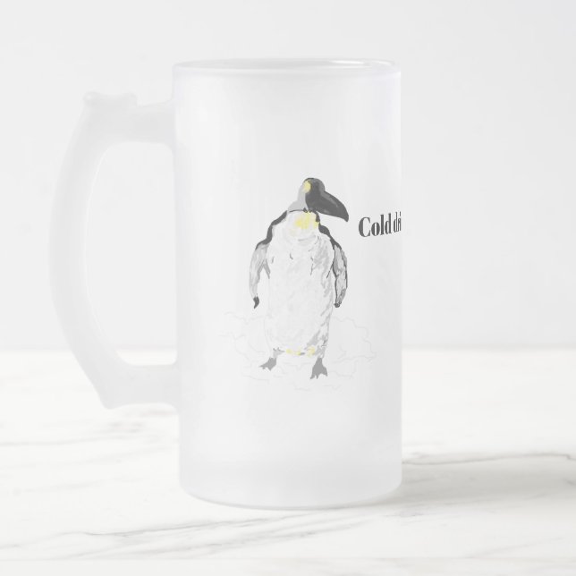 Caneca De Cerveja Vidro Jateado Fosco de vidro: mais fria (Esquerda)