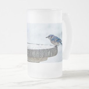 Caneca De Cerveja Vidro Jateado Fosco do lado oposto