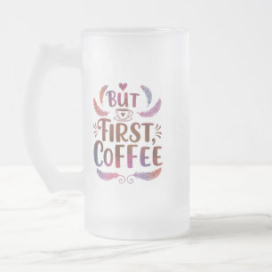 Caneca De Cerveja Vidro Jateado Fosco Glass Mug 16 oz para amantes de café