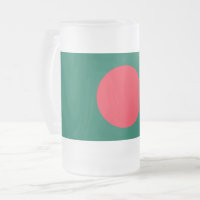 Fosco Glass Mug com bandeira de Bangladesh