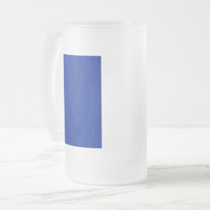 Caneca De Cerveja Vidro Jateado Fosco Glass Mug com pavilhão francês