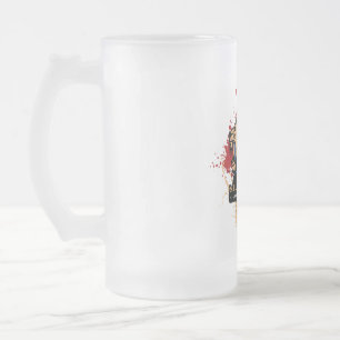 Caneca De Cerveja Vidro Jateado Fosco guilda