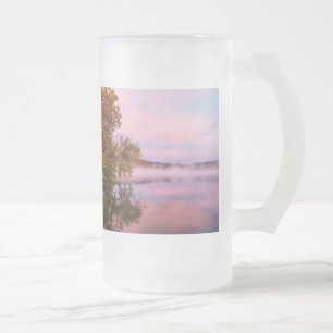 Caneca De Cerveja Vidro Jateado Fosco Rosa, Belo, Vidro De Cerveja