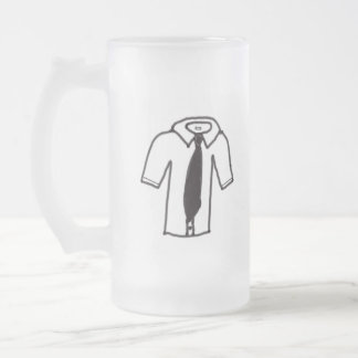 Caneca De Cerveja Vidro Jateado Fosco sem Camisa Preta e Branca com Torneio