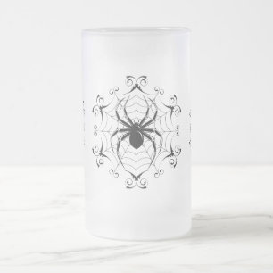 Caneca De Cerveja Vidro Jateado Fosco Tall Mug Halloween