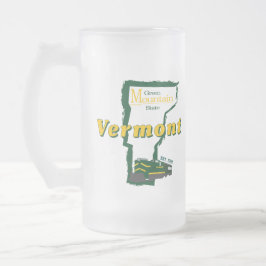 Caneca De Cerveja Vidro Jateado Fosco Vermont Beer Mugs