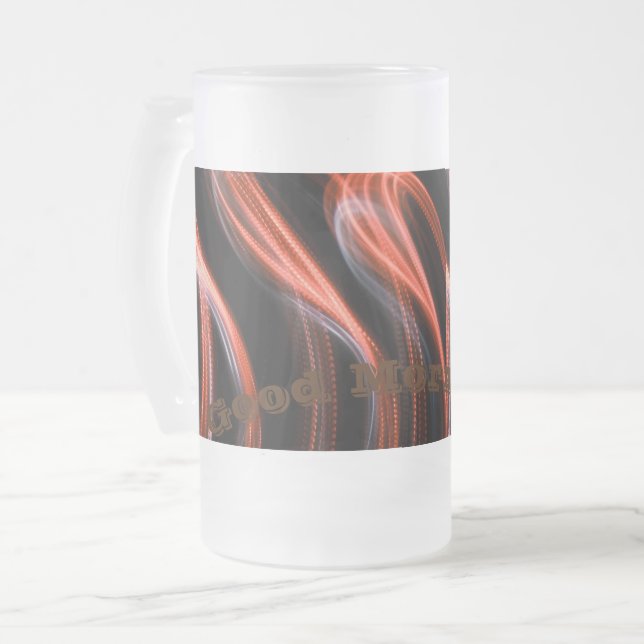 Caneca De Cerveja Vidro Jateado Fosco Vidro (Frente Esquerda)