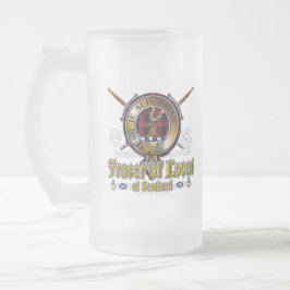Caneca De Cerveja Vidro Jateado Fraser do Crachá Lovat Clan