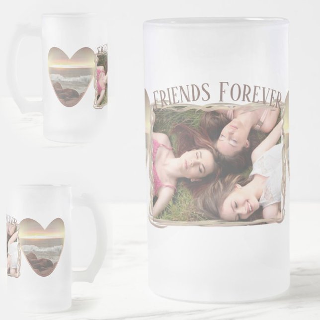 Caneca De Cerveja Vidro Jateado Friends Forever 0893 (Criador carregado)