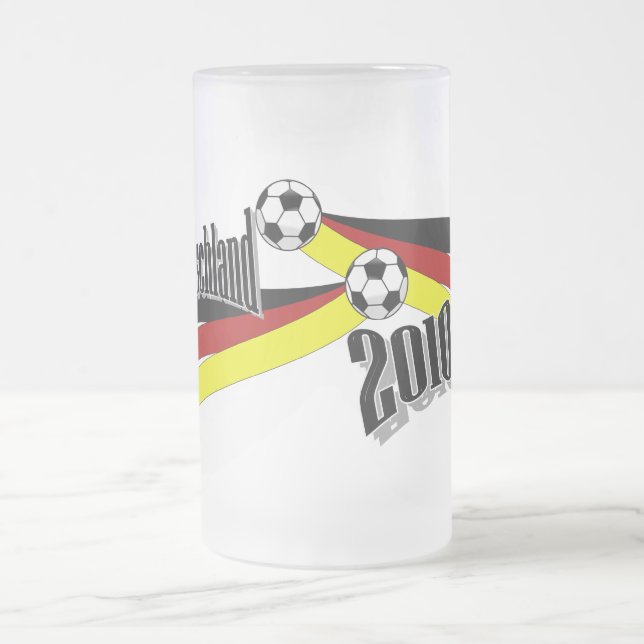 Caneca De Cerveja Vidro Jateado futebol alemão (Centro)