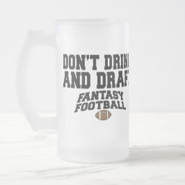 Caneca De Cerveja Vidro Jateado Futebol Fantástico - Não Beba e Rasgue