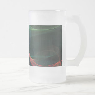 Caneca De Cerveja Vidro Jateado Futurista