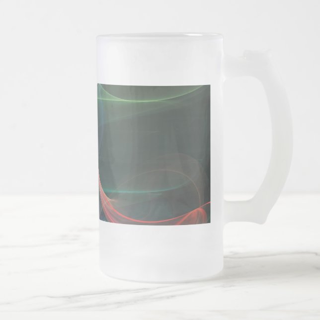 Caneca De Cerveja Vidro Jateado Futurista (Direita)