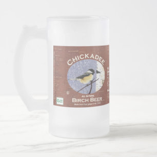 Caneca De Cerveja Vidro Jateado Galinha-de-bico