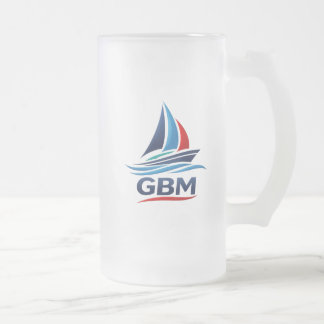 Caneca De Cerveja Vidro Jateado GBM Beer glass frosted 