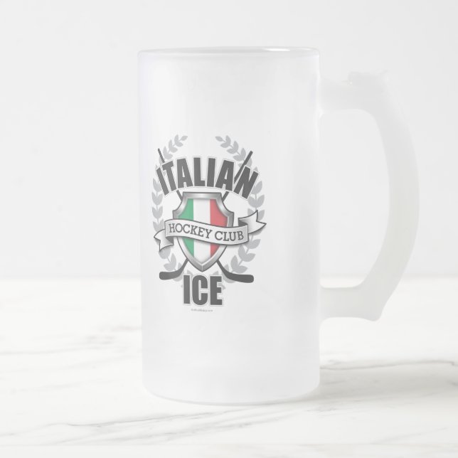 Caneca De Cerveja Vidro Jateado Gelo Italiano (Direita)