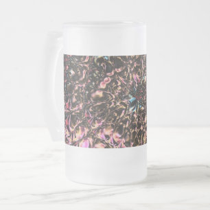 Caneca De Cerveja Vidro Jateado Gemstone Spiral
