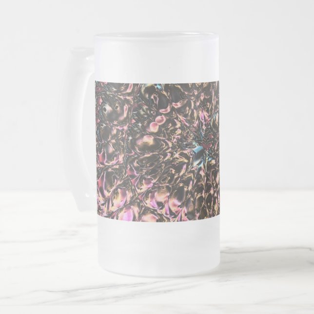 Caneca De Cerveja Vidro Jateado Gemstone Spiral (Frente Esquerda)