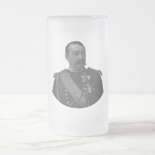 Caneca De Cerveja Vidro Jateado General Philip Sheridan