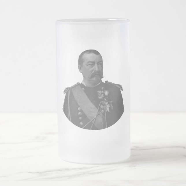 Caneca De Cerveja Vidro Jateado General Philip Sheridan (Centro)