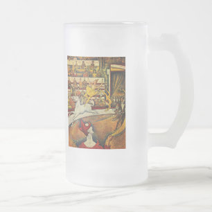 Caneca De Cerveja Vidro Jateado Georges Seurat's The Circus (1891)