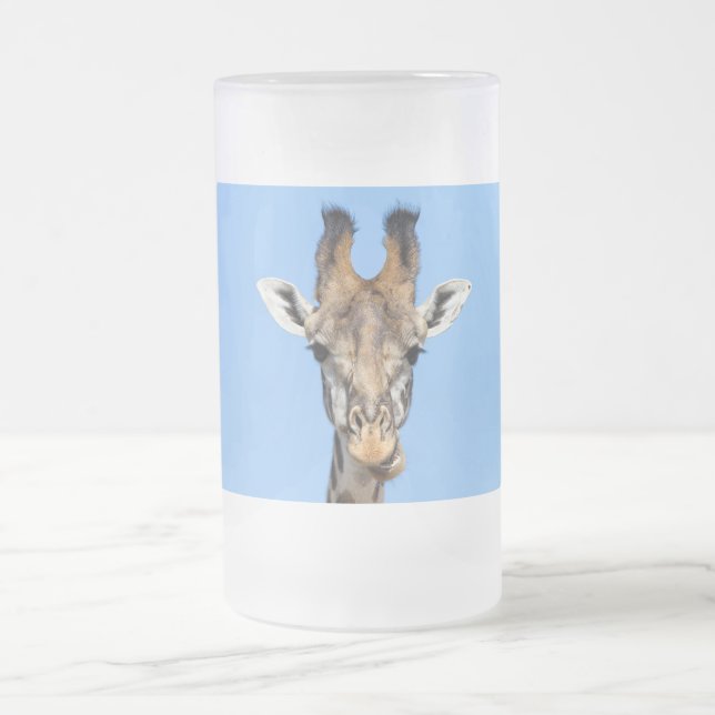 Caneca De Cerveja Vidro Jateado Giraffe (Centro)