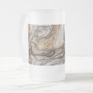 Caneca De Cerveja Vidro Jateado glamour 001 cores castanhas líquidas