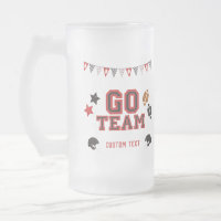 Go Team Futebol Fan Red and Black FesSports