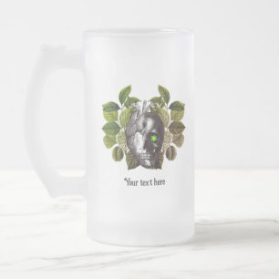 Caneca De Cerveja Vidro Jateado Gótico Rústico do Halloween Witchwood