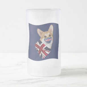 CANECA DE CERVEJA VIDRO JATEADO GRÃ-BRETANHA